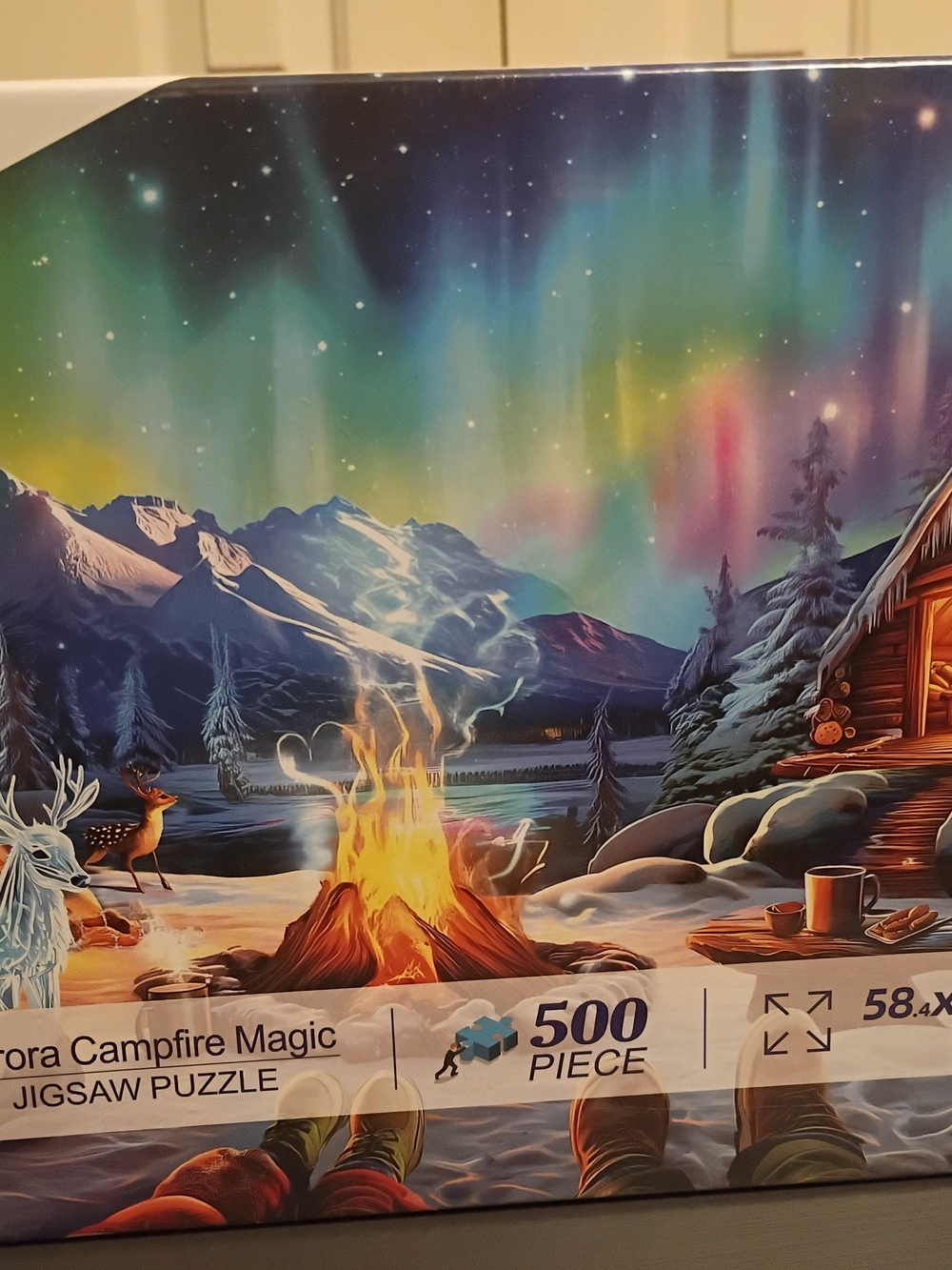 Jigsaw by Jigsaw — Hummingbirds Stained-Glass Color Puzzle in Teal, Purple, Red